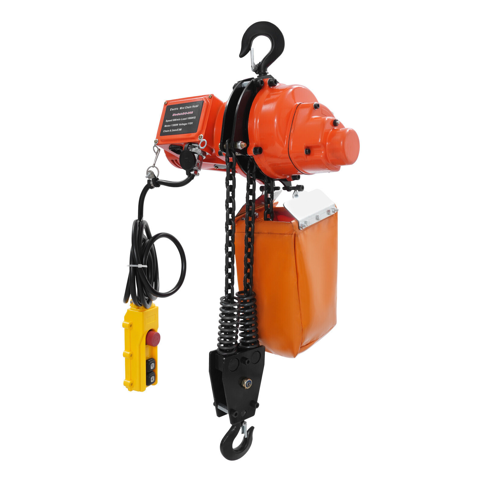 2200lbs/1Ton Electric Chain Hoist Chain Crane Hoist 3m/9.84ft Lifting