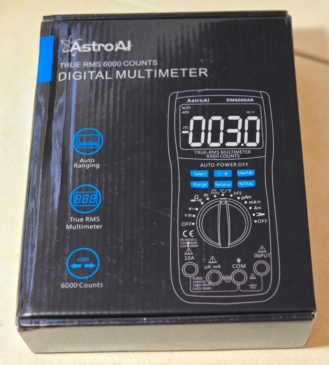 AstroAI DM6000AR Digital Multimeter New In Box meter is still sealed
