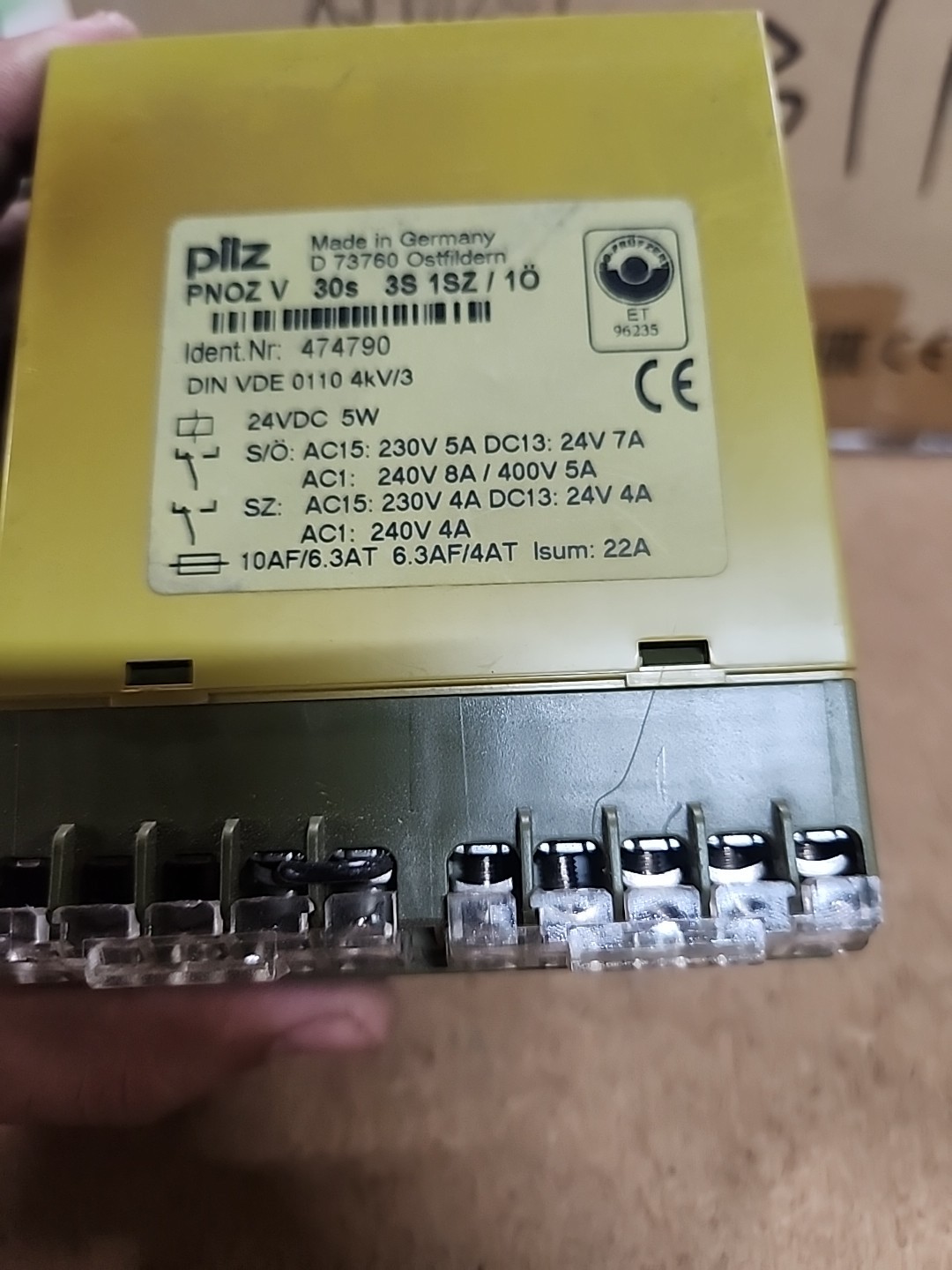 PILZ PNOZ V 30 s 24 V DC Safety Relay 474790, 176177