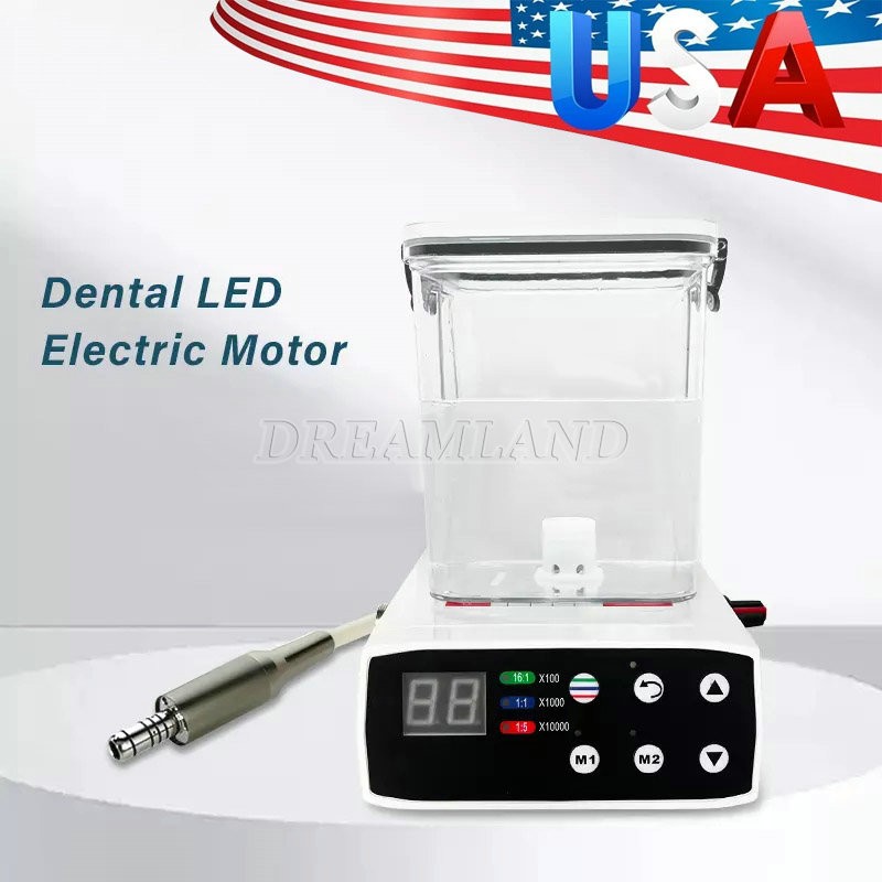 Dental Brushless LED Electric Motor Water Tank fit E type 1:5 1:1 LED Handpiece