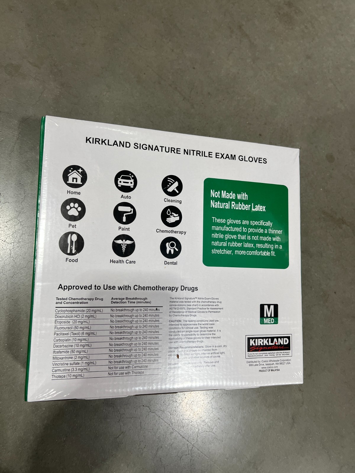 Kirkland Signature Nitrile Exam Gloves – 400 PCS -Size: Large , Medium , Small