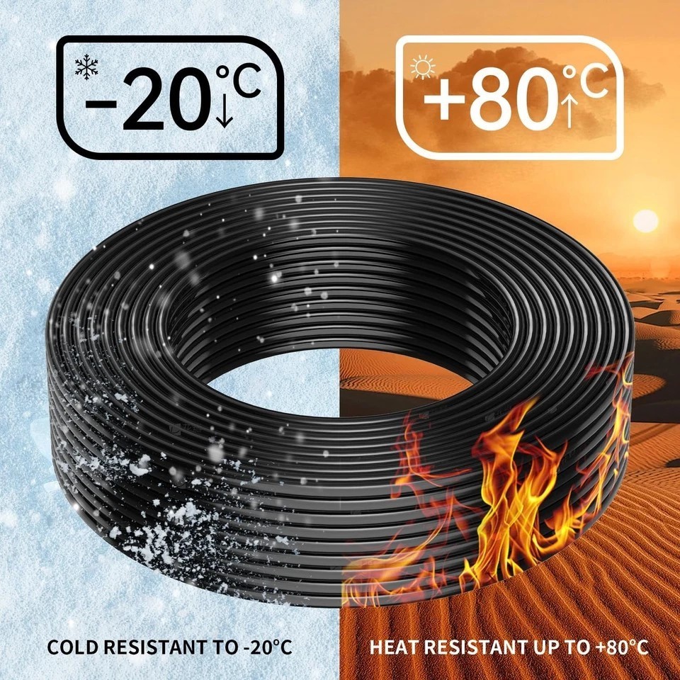18 Gauge 2 Conductors 30FT Electrical Wire, Flexible Low Voltage PVC Copper