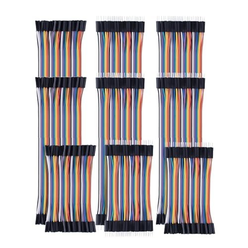 360pcs Breadboard Jumper Wires Kit – 10cm/20cm/30cm Male/Female/Male Cables for