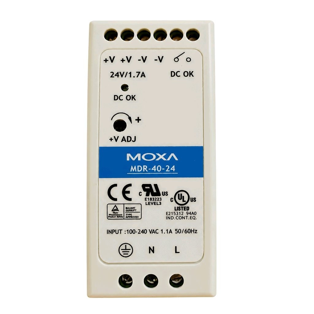 Moxa MDR-40-24 industrial DIN-rail power supply