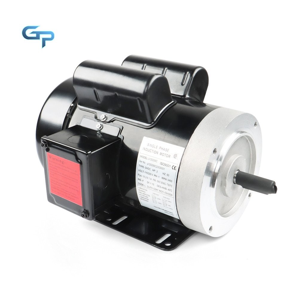 Purpose Single Phase Motor 56C Frame 115V/230V 2 HP Electric Motor 3450 RPM 60HZ