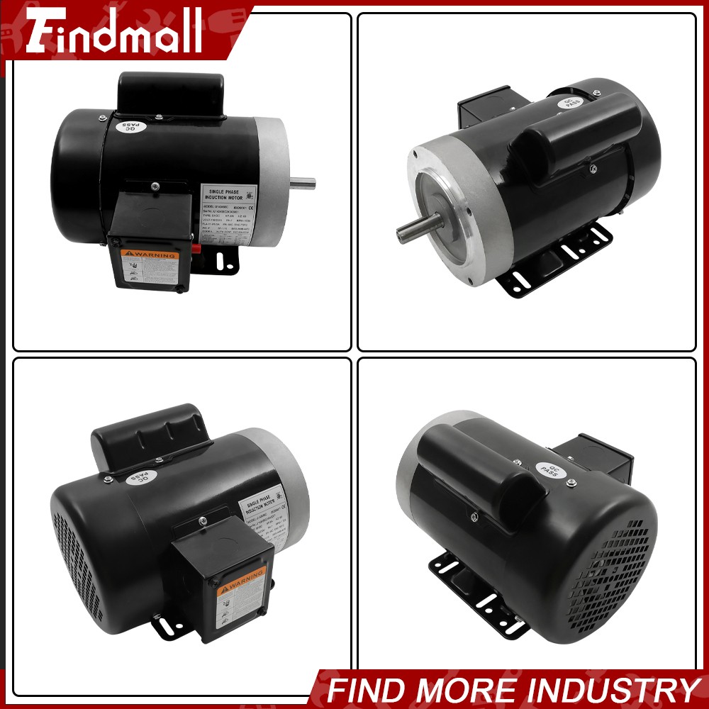 3/4 HP Electric Motor Single Phase 1725rpm 5/8» shaft 115V/230V 56C Frame