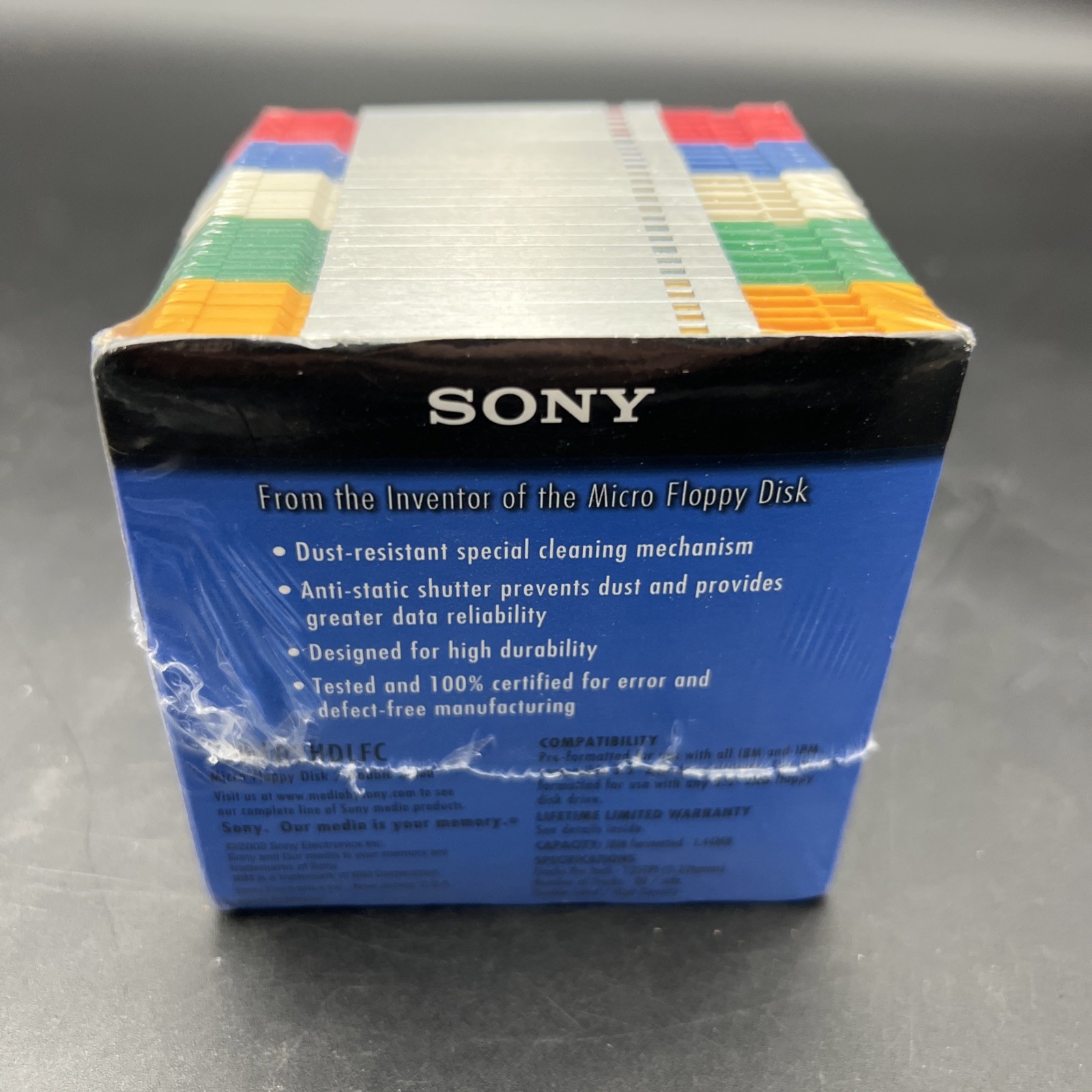 Sony 2HD 3.5” Diskettes 1.44MB 5 Colors 25 Pack IBM Formatted Micro Floppy New