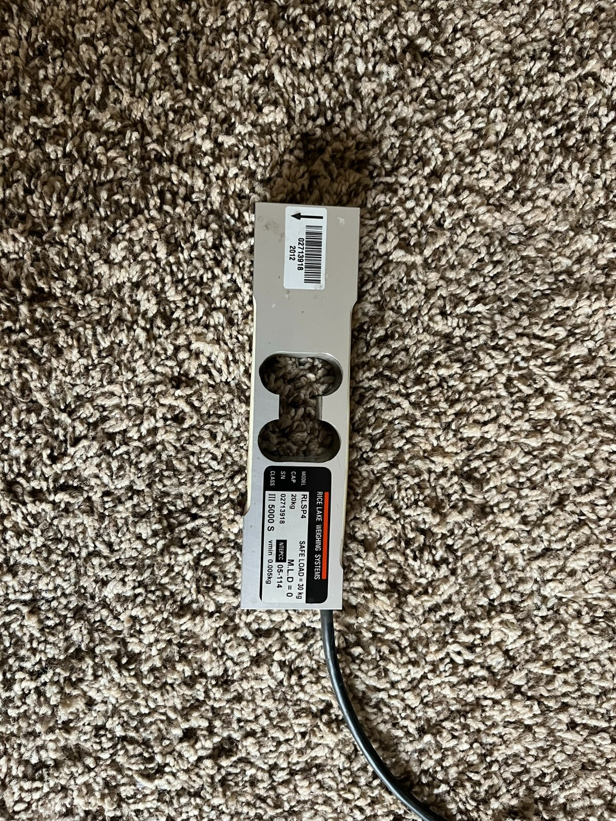 RICE LAKE RLSP4 20KG SINGLE POINT LOAD CELL CLASS III FREE SHIPPING