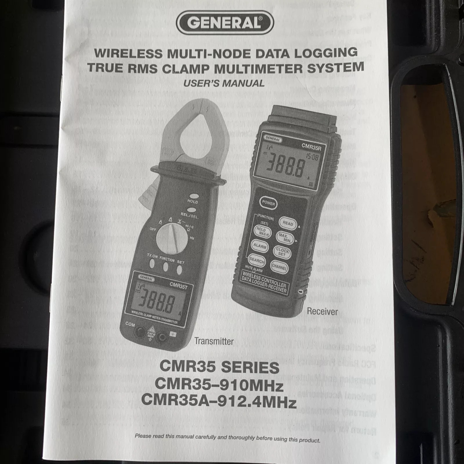 GENERAL Wireless True RMS Clamp Meter/Data Logging System CMR35R CMR35T