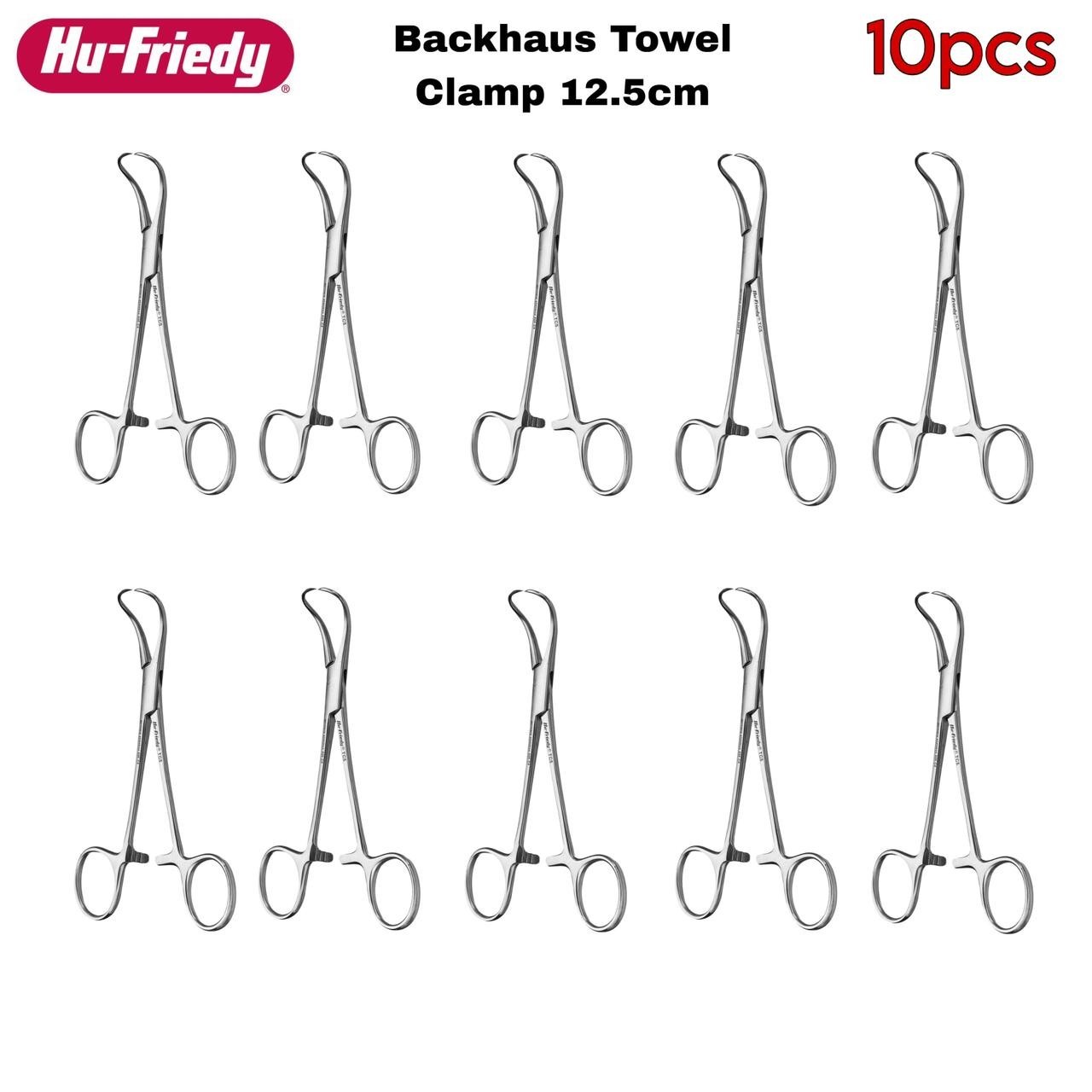 Hu-Friedy TC5 Backhaus Towel Clamp 5” (12.5cm) Surgical Instrument 10 pcs