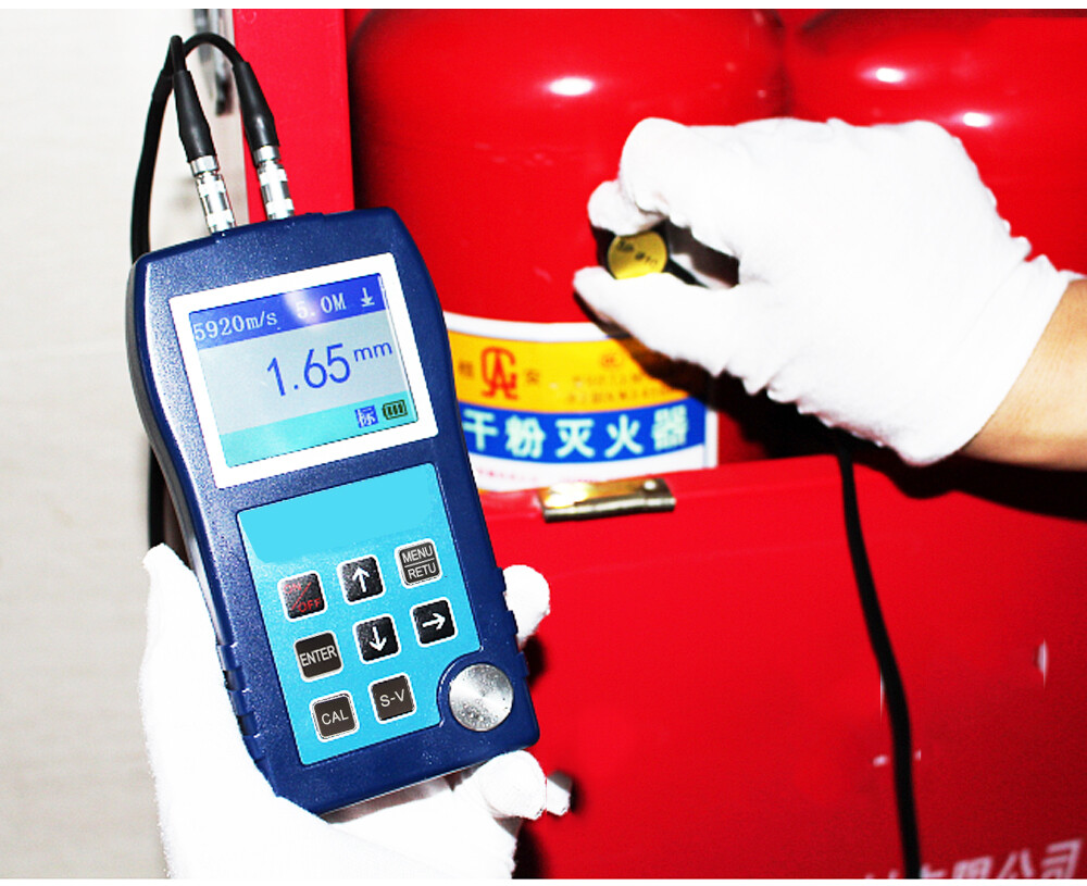 Ultrasonic Thickness Gauge Tester 0.9 to 300mm For Steel Copper Metal Plastic