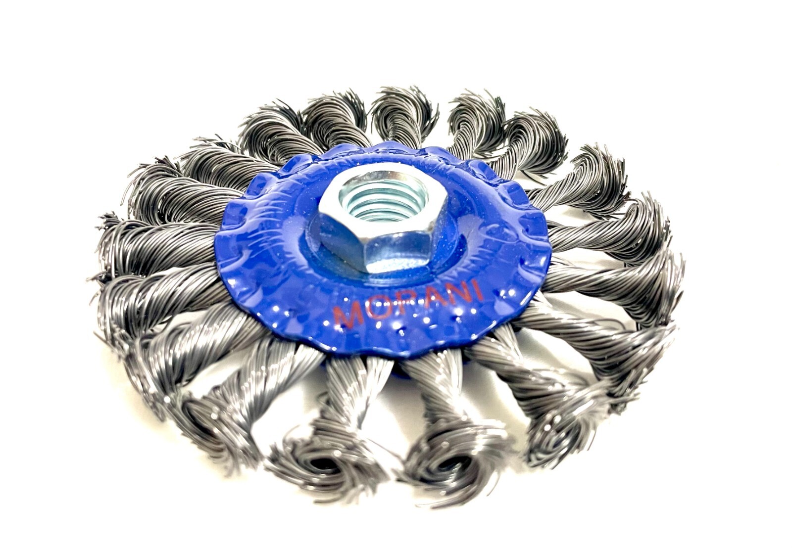 24Pcs Wheel Wire Brush 4-Inch (4″ Twisted/Knotted) 5/8″-11 UNC Angle Grinder