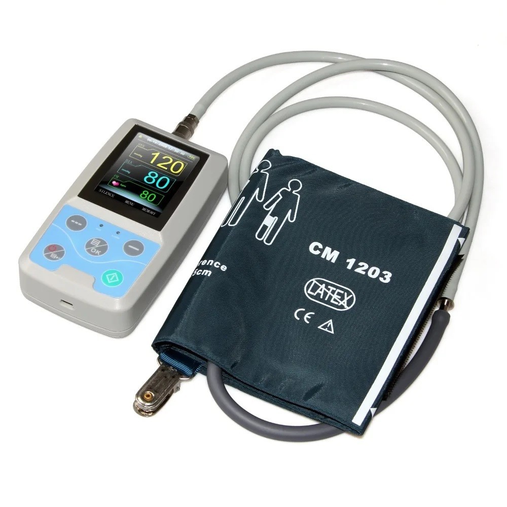 US Seller PM50 24 Hours NIBP Monitor Holter Recorder with SPO2 Function
