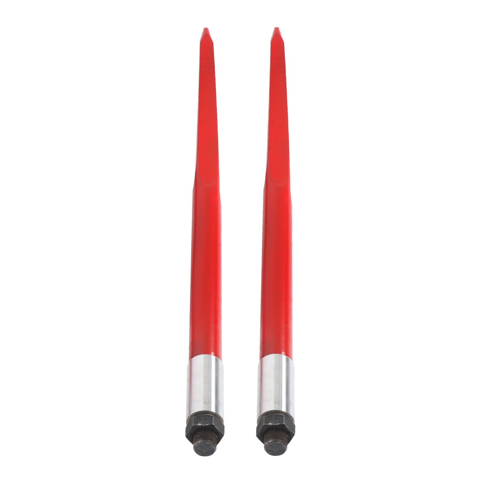 2 Pack 39″ Hay Bale Spear 3000 lbs Capacity Spike Fork Fit For Tractors Loaders