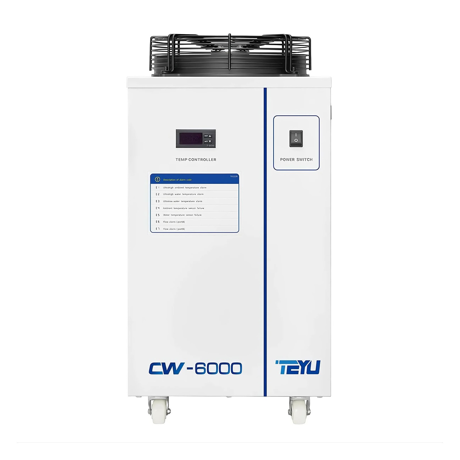 CW-6000DN Industrial Water Chiller for 100W Solid-state Laser, AC1P 110V 60HZ