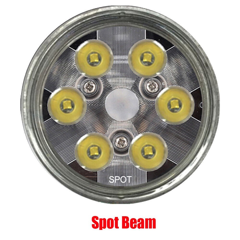 LED PAR36 Aviation Grade Aircraft Landing Light 4-1/2″ 115mm DC 12V 6000 Lumens