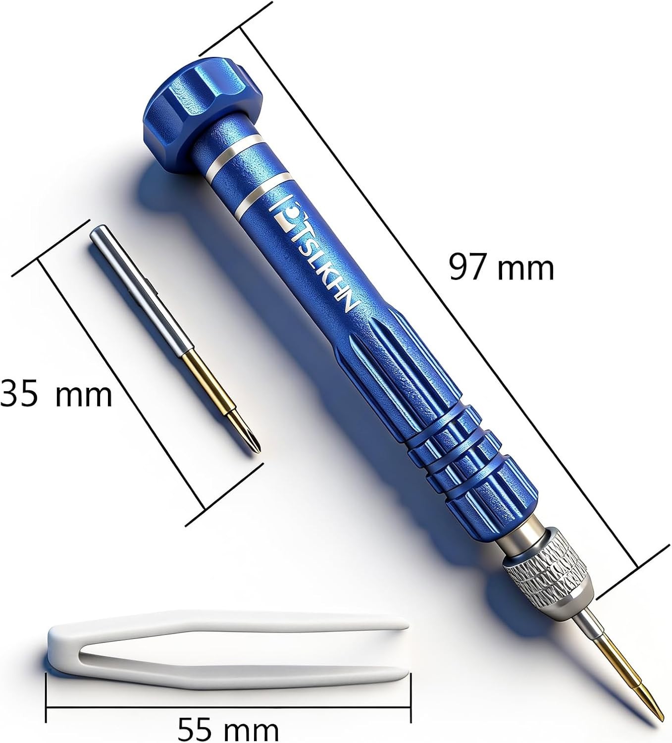 Eye Glass Repairing Kit, S2 Steel Screwdriver with 15 Types of Screws, Precision