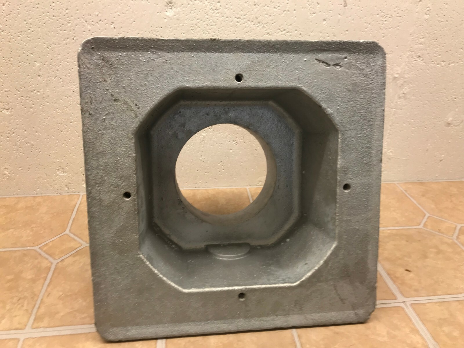 Zurn Sani-Flor Receptor 1720 Cast Iron 6″ Pipe Size 6 Sump Depth 12″ x 12 Flange