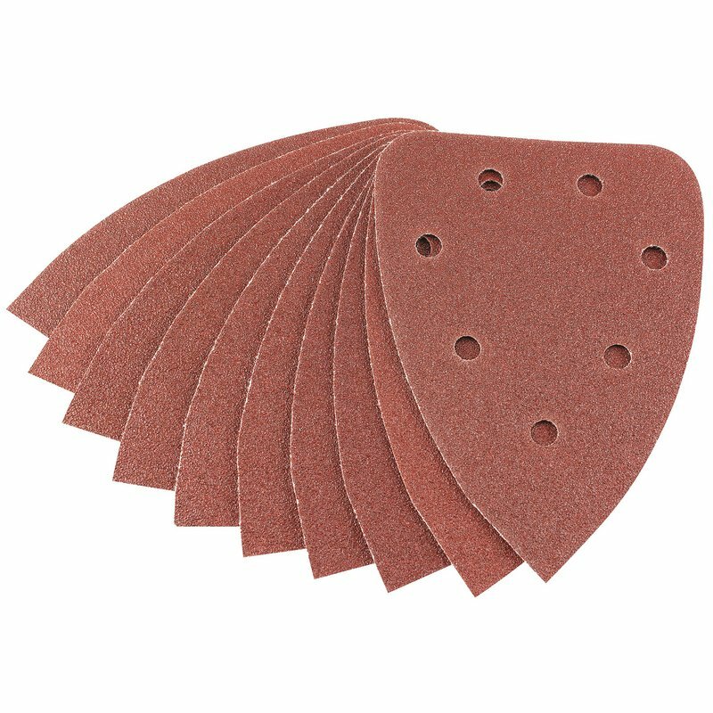 Draper 98x141mm Sanding Sheets Hook & Loop (Pack of 10) for multi sanders