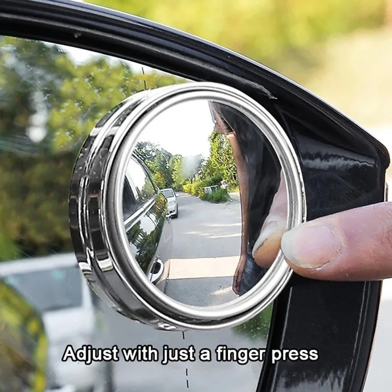 2p 360°Degree View Auxiliary Blind Spot Mirror Wide Angle Car Auxiliary Rearview