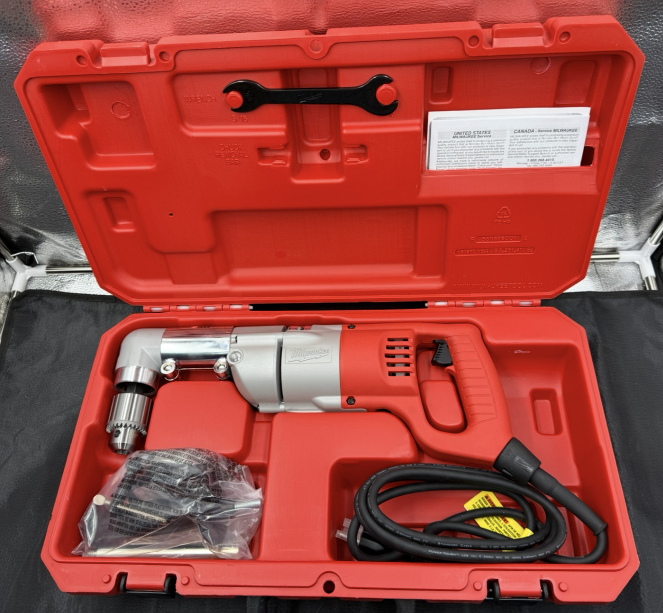 Milwaukee Two-Speed Right Angle Drive 1/2” Drill Kit 48-06-2871