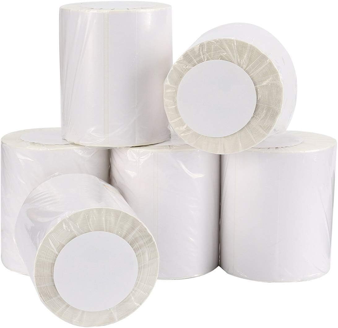 4″x6″ Direct Thermal Address Shipping Labels Blank 250/Roll for Zebra & Rollo