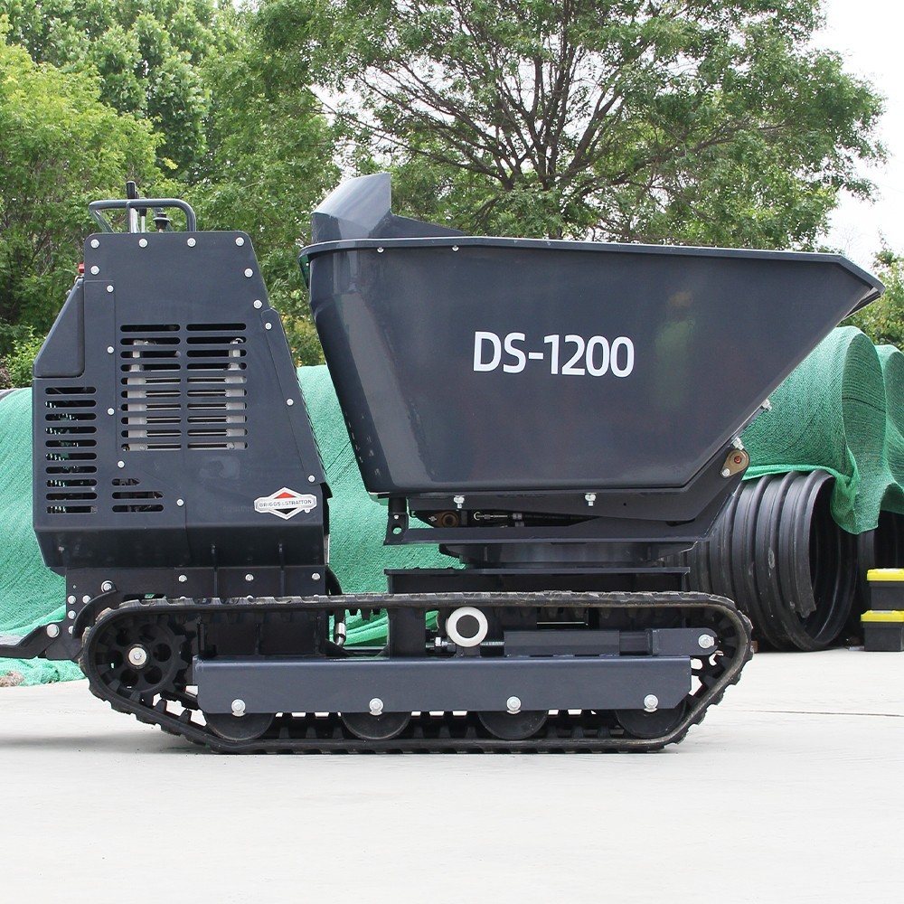 Mini Tracked Dumper 1200kg Load 13.5HP Briggs & Stratton Hydraulic Tipping