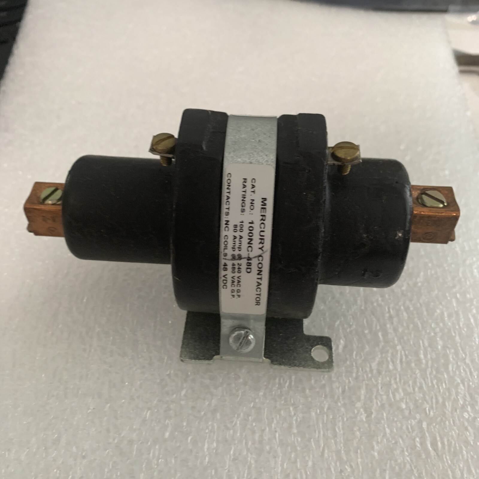 100NC-48D 48V MERCURY DISPLACEMENT CONTACTOR MDI (LOT OF 1)