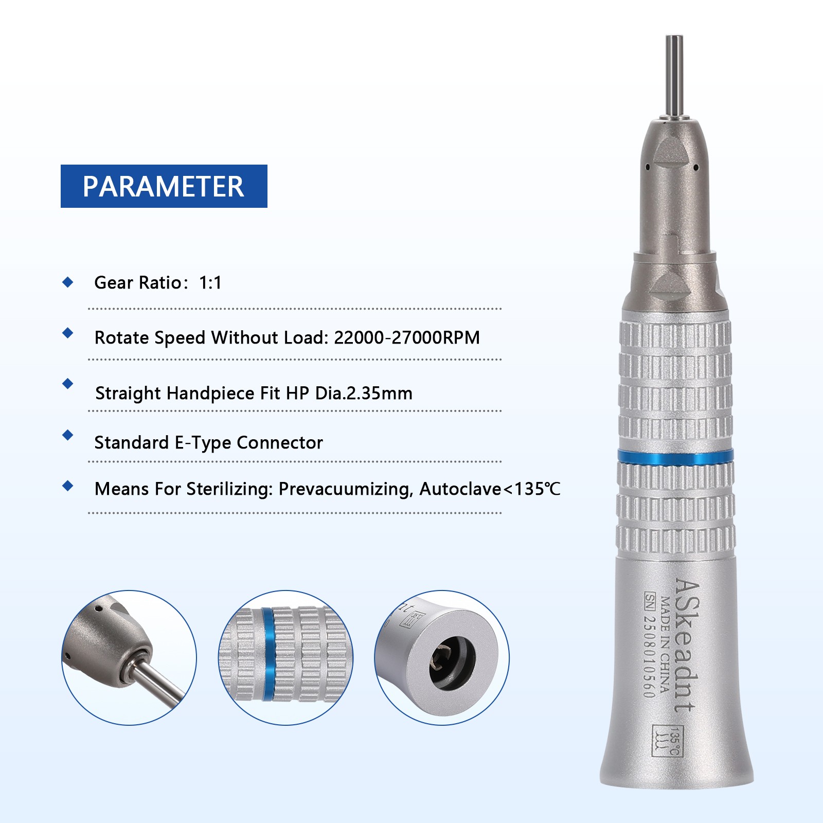 Kavo Style Dental High Speed Turbine Handpiece Push Big 4Hole Quick Coupler GD4