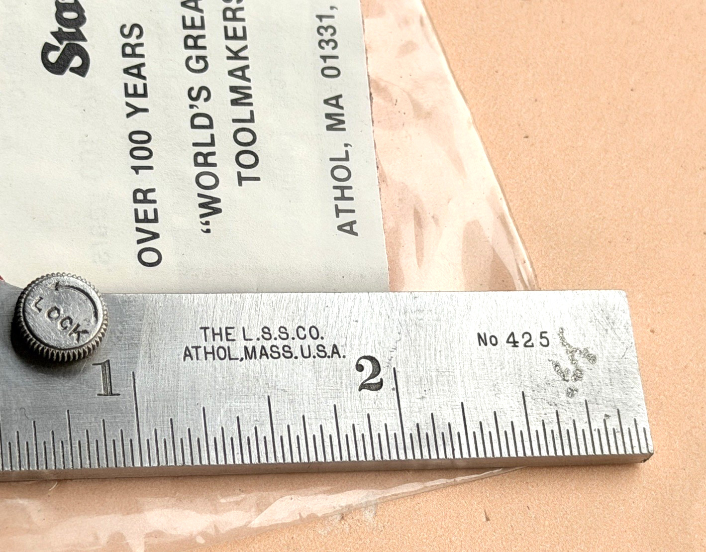 STARRETT No.425-3 3-Inch Steel Pocket Slide Caliper. Made in the USA 🇺🇸!