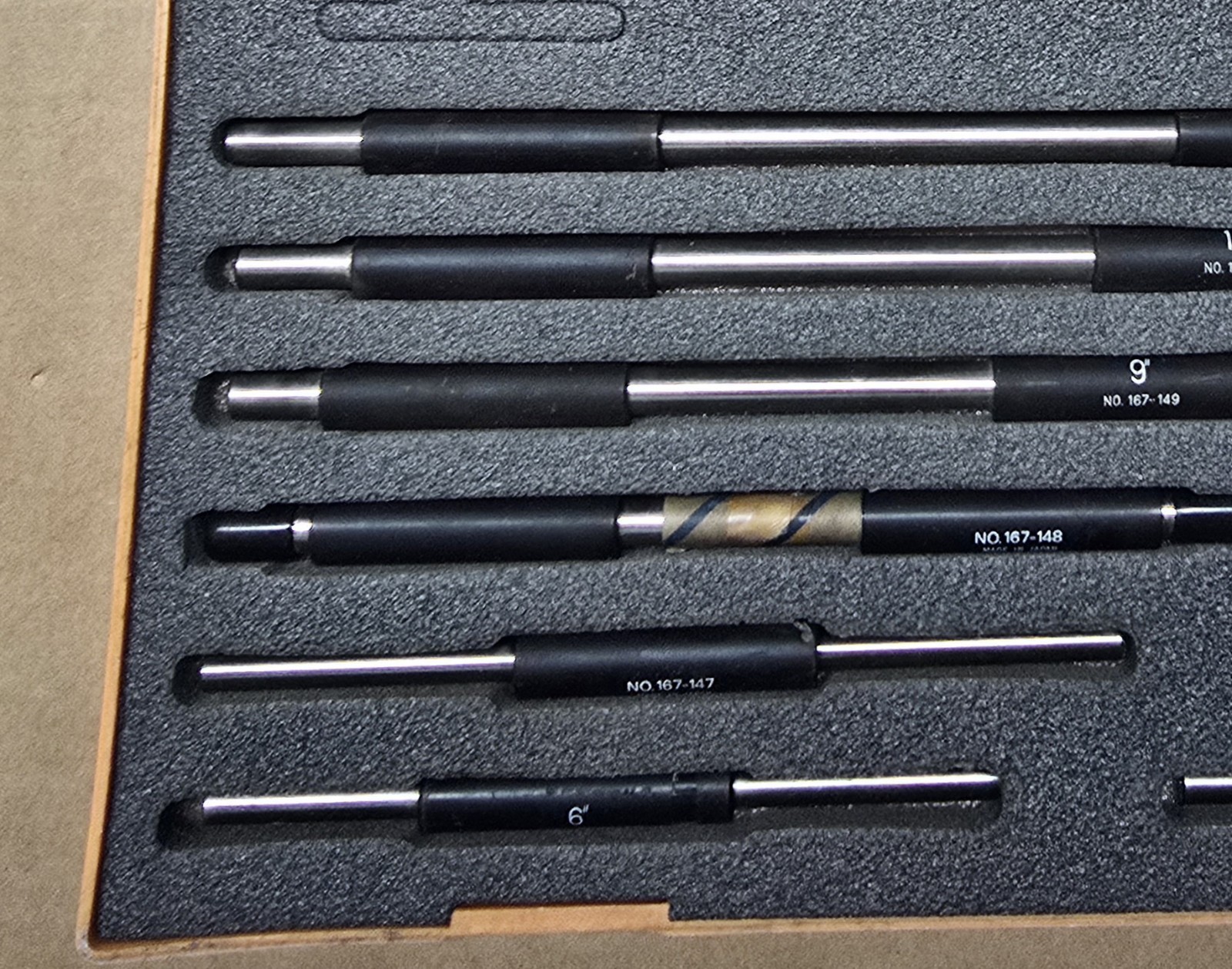 Mitutoyo Micrometer Standards 1”-11” 11pc Set