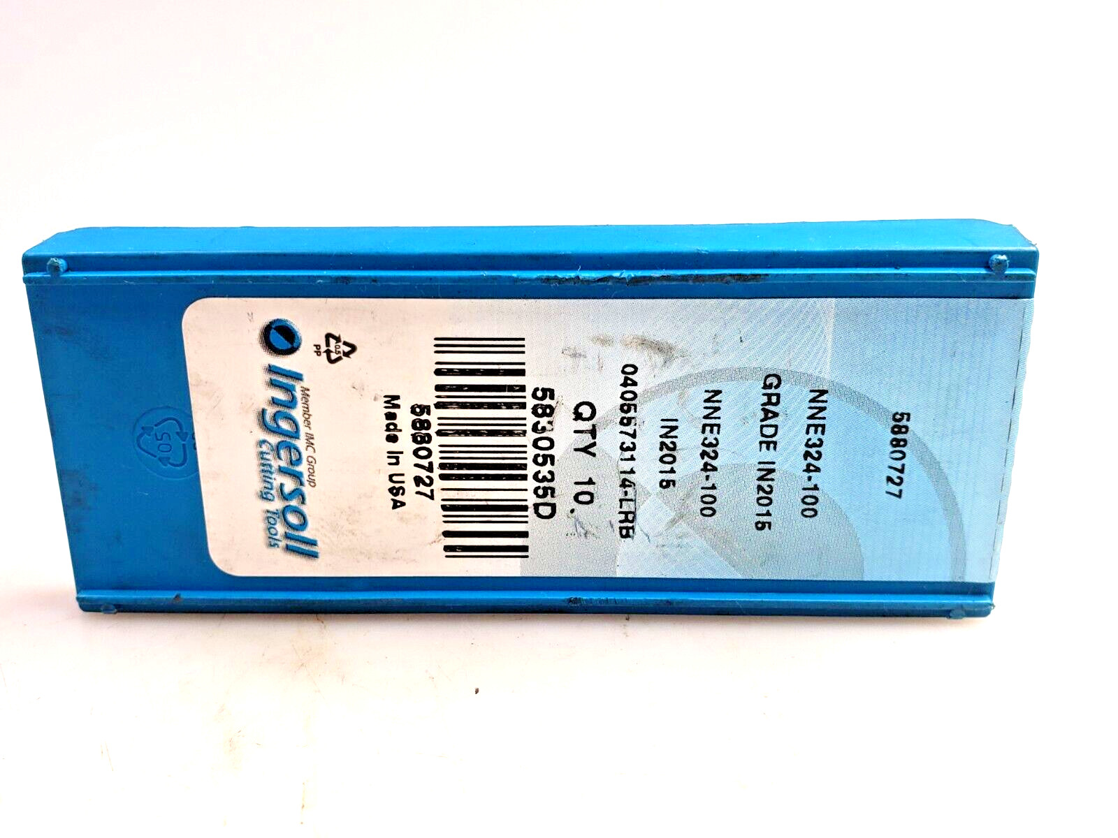 Ingersoll NNE324-100 IN2015 Carbide Milling Inserts (Box of 9)
