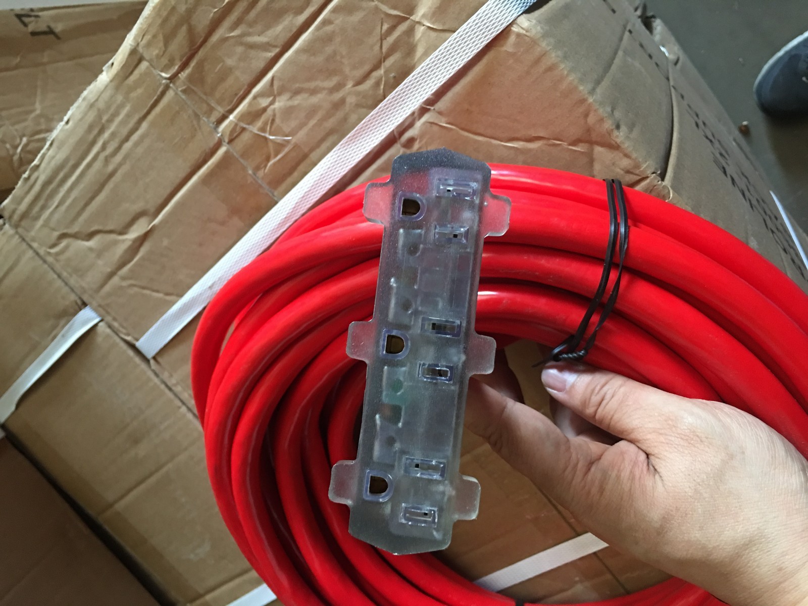 Generator Extension Cord 30A 50FT NEMA L14-30 10AWG Copper Wire UL with 3 outlet