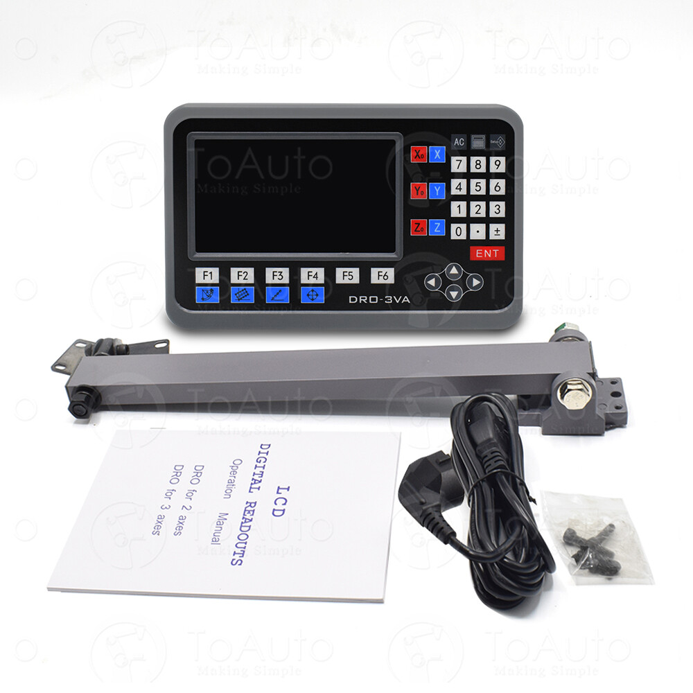 2/3 Axis LCD DRO Digital Readout 5um TTL Linear Glass Scale CNC Milling Lathe US
