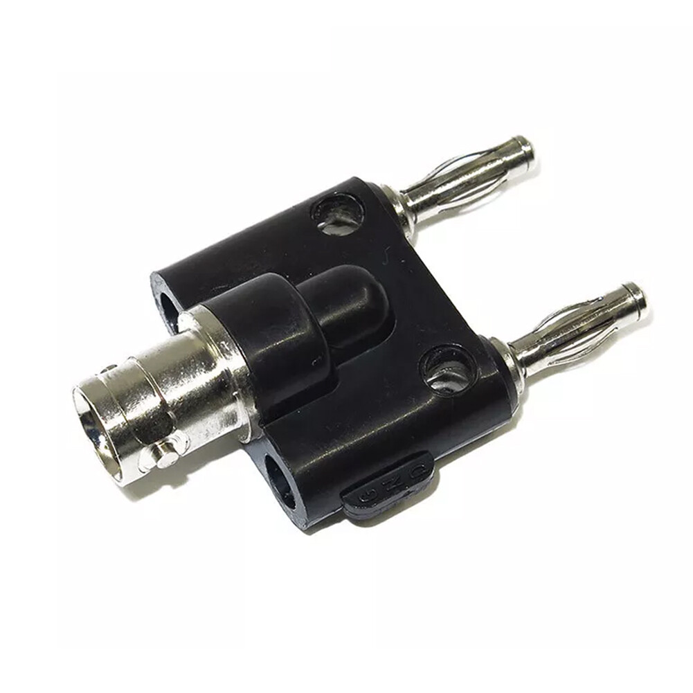 5pcs BNC Female to Dual 4mm Banana Male Plug Binding Coaxial Adapter Connector