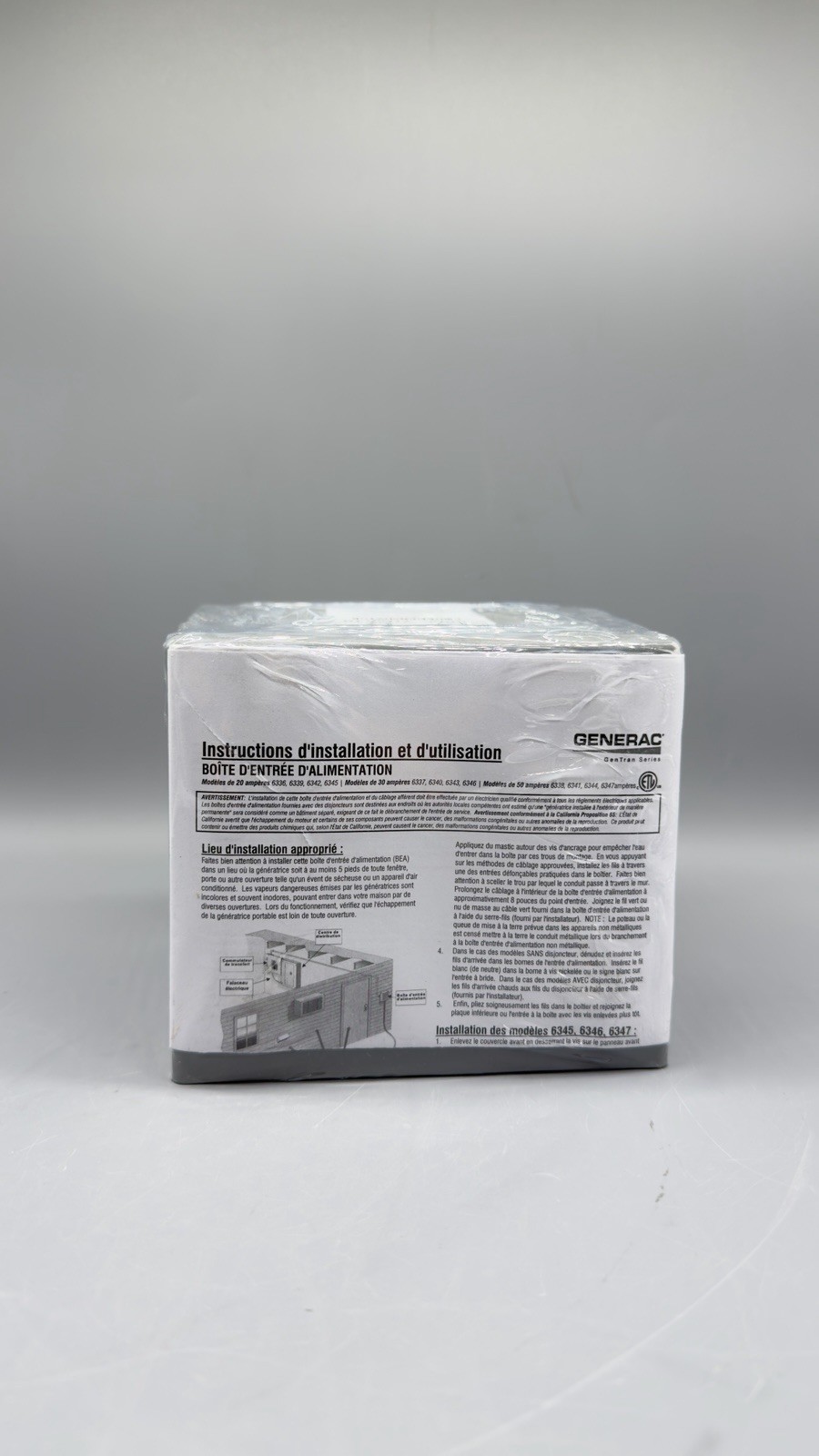Generac 30A Outdoor Generator Power Inlet Box 6337 NEW Sealed!