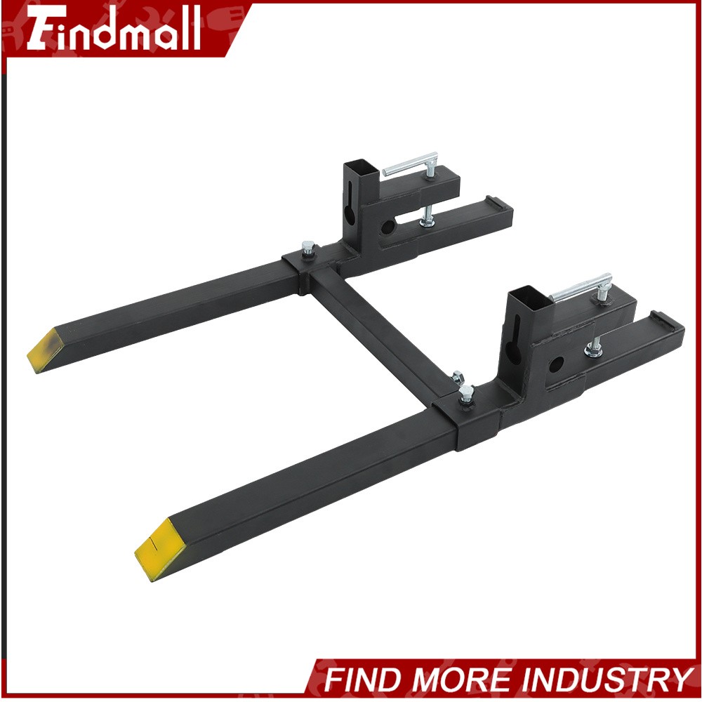 Findmall 43″ Clamp on Pallet Forks 2000lbs Heavy Duty Quick Attach Bucket Fork