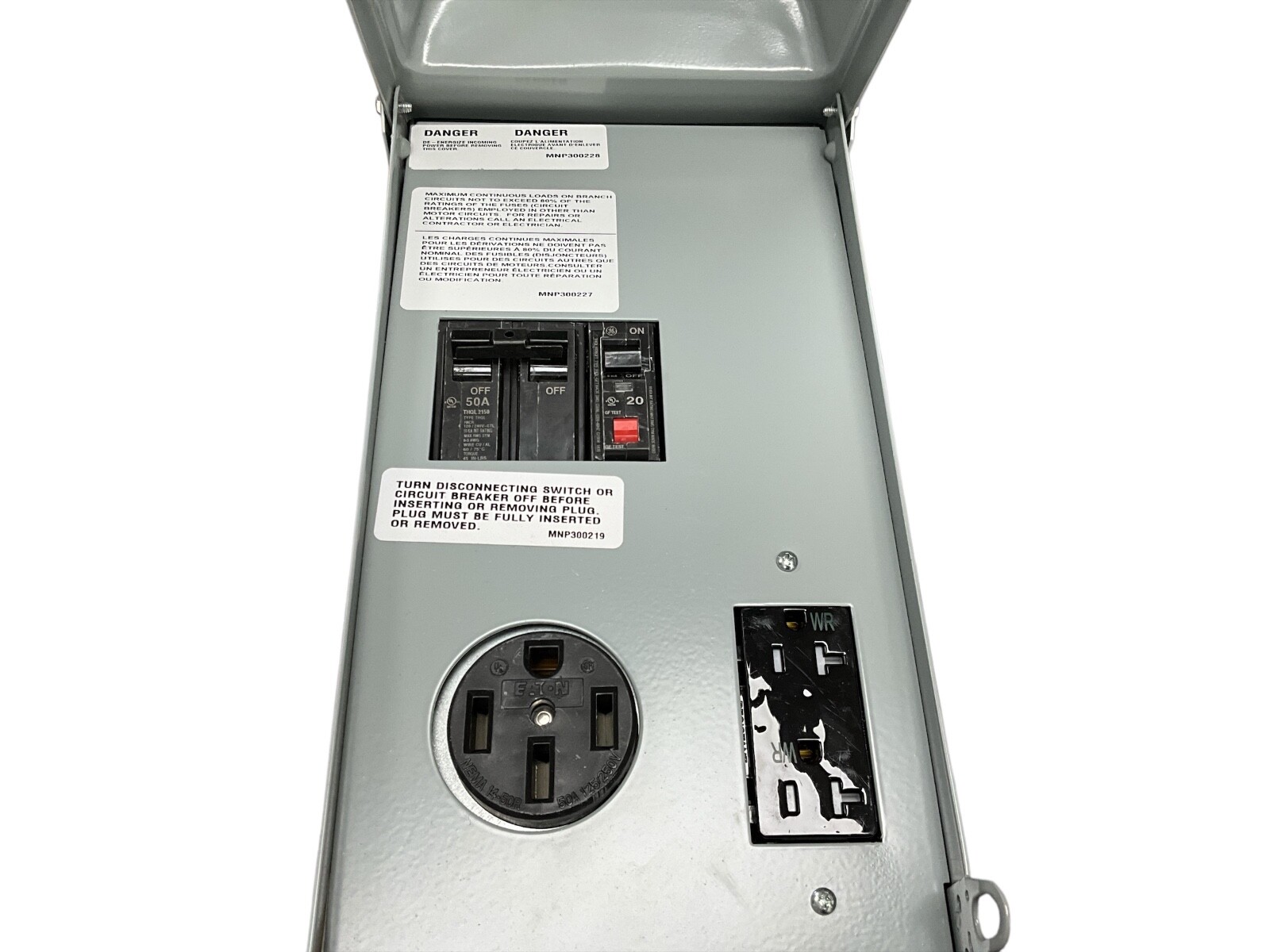 Midwest U055GP Unmetered Power Outlet, 120/240 VAC, 70 A, 1 ph Phase
