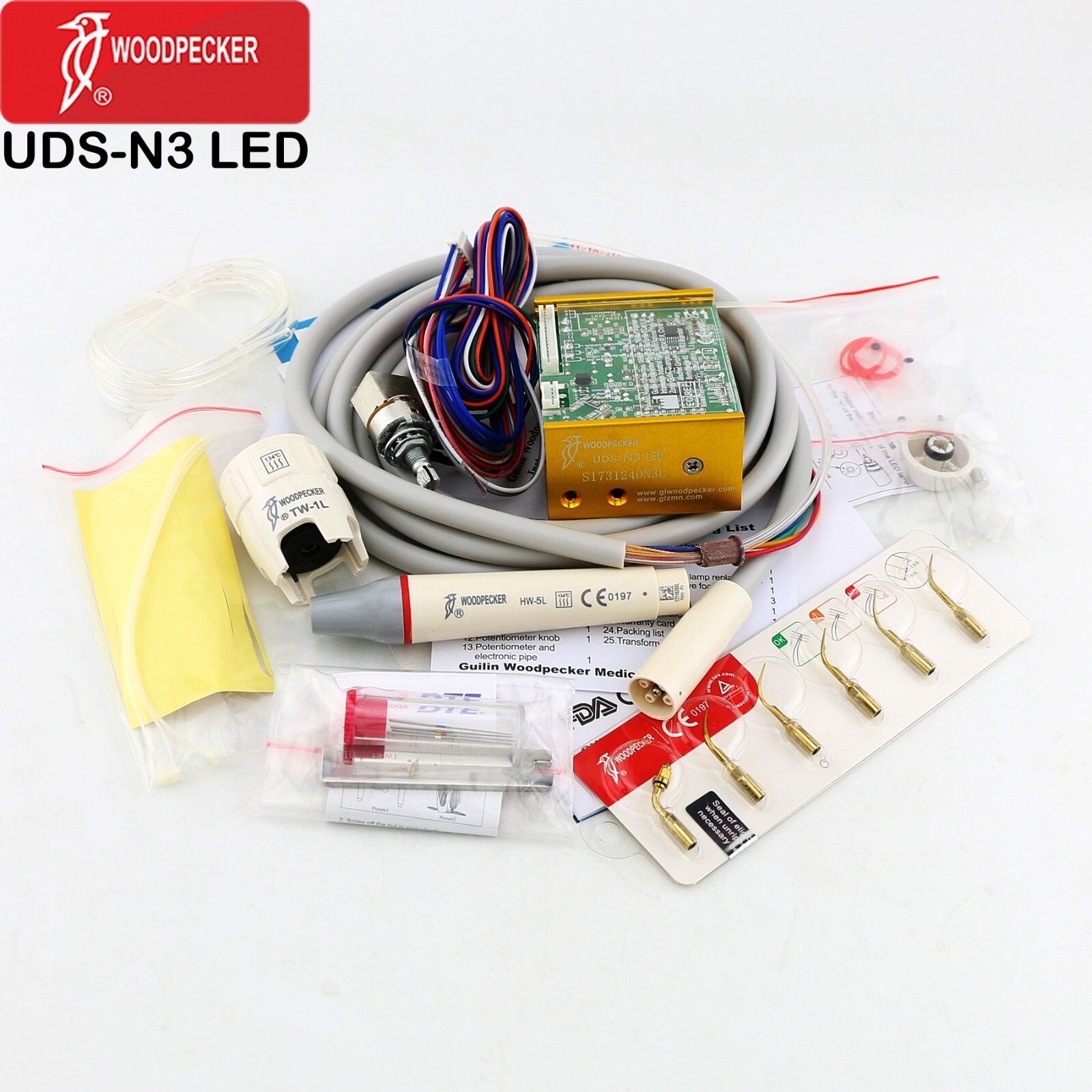 Woodpecker UDS-N2/N3 LED Ultrasonic Piezo Scaler Built in For Dental Chair EMS