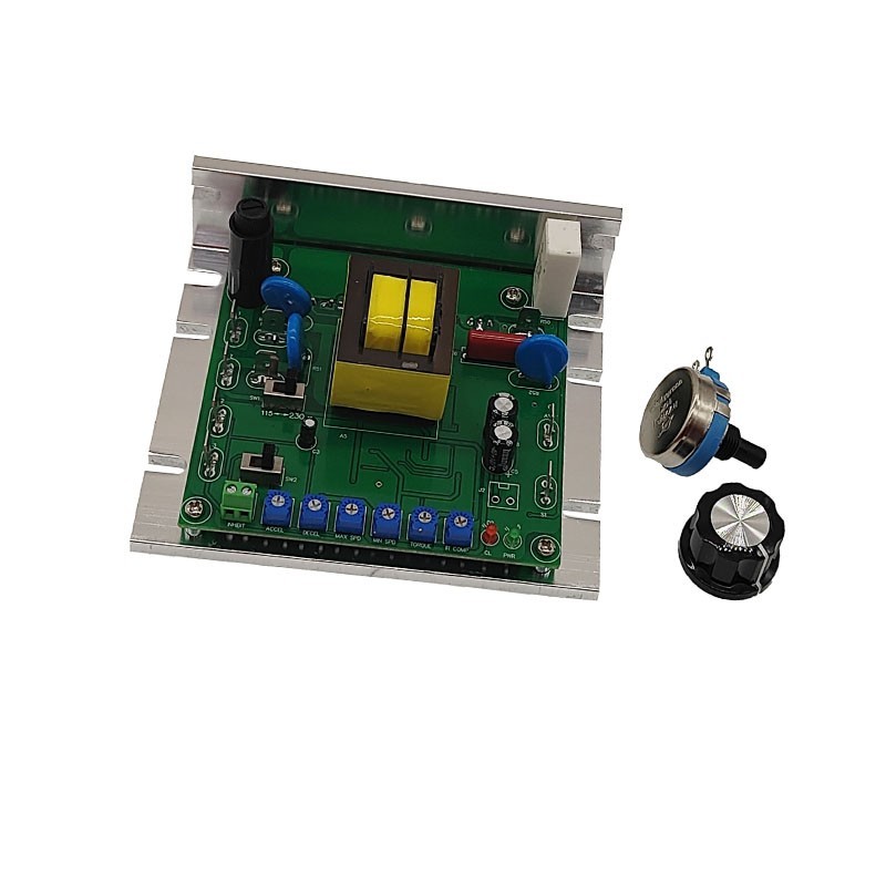 AC 110V 115V 220V Input DC 0-180V 10A Permanen Brushed Motor Speed Controller