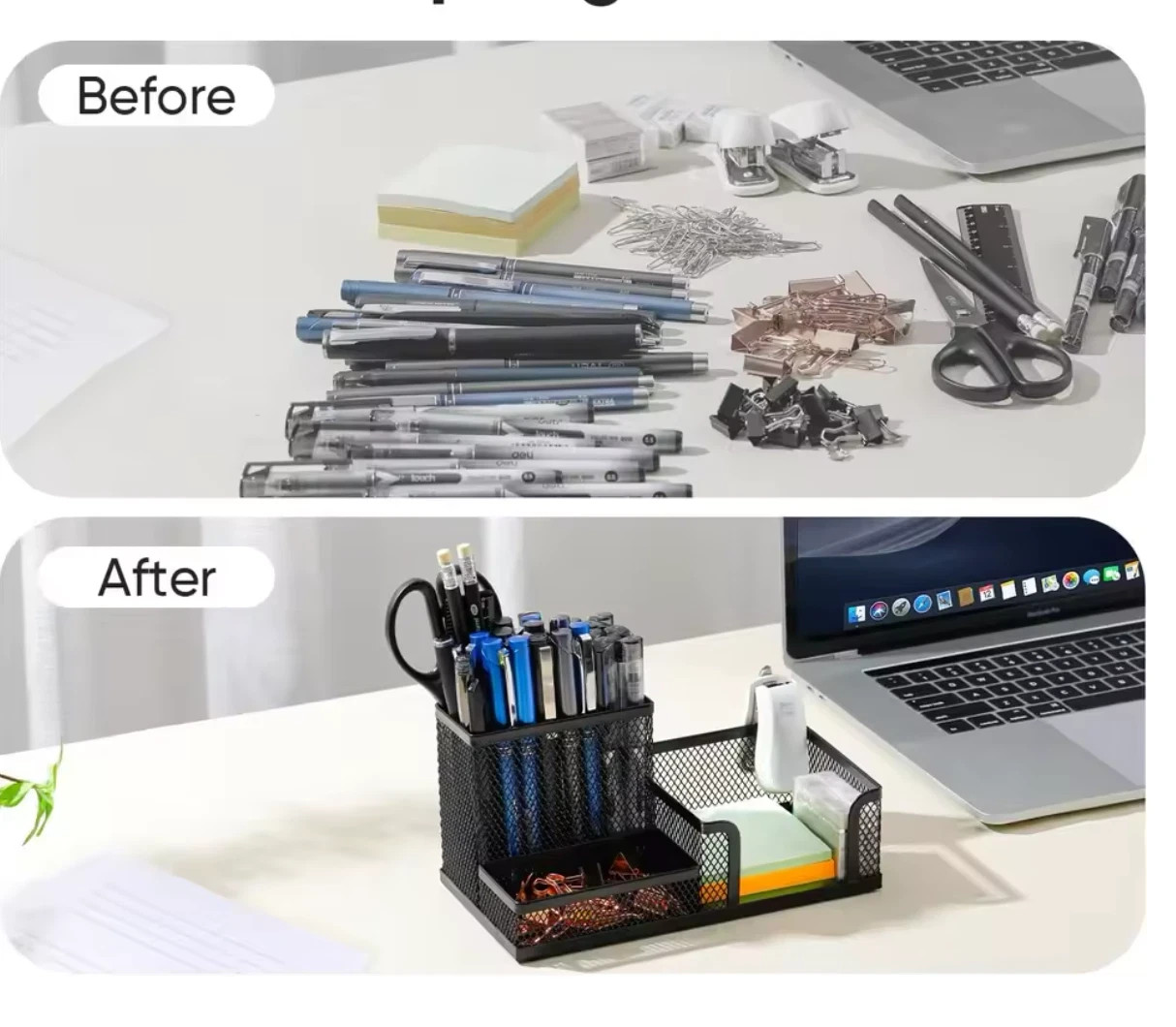 SUPEASY Mesh Desk Organizer, Desk Accessories & Workspace Organizers