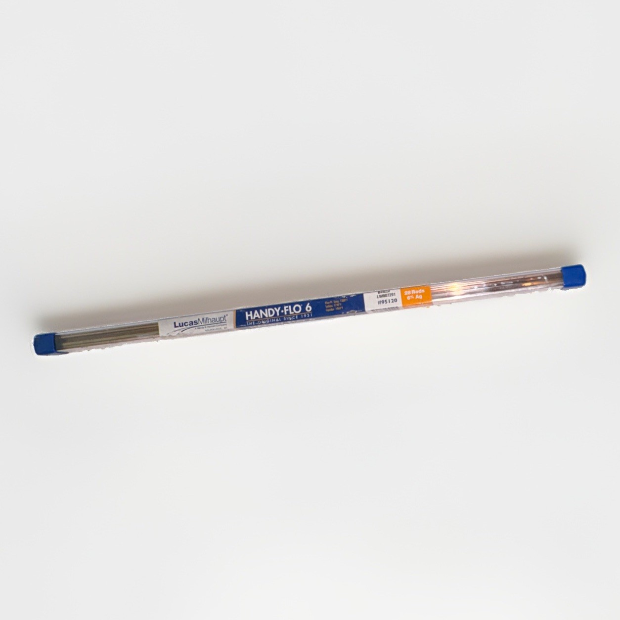 Lucas-Milhaupt HANDY-FLO 6 Silver Solder Rod 1/16 in 1 lb MPN 95120