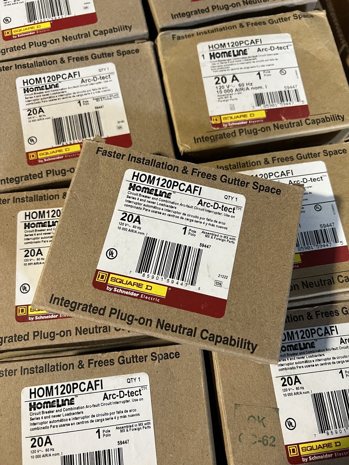 HOM120PCAFI Square D 20 Amp Combination Arc Fault New CAFI New