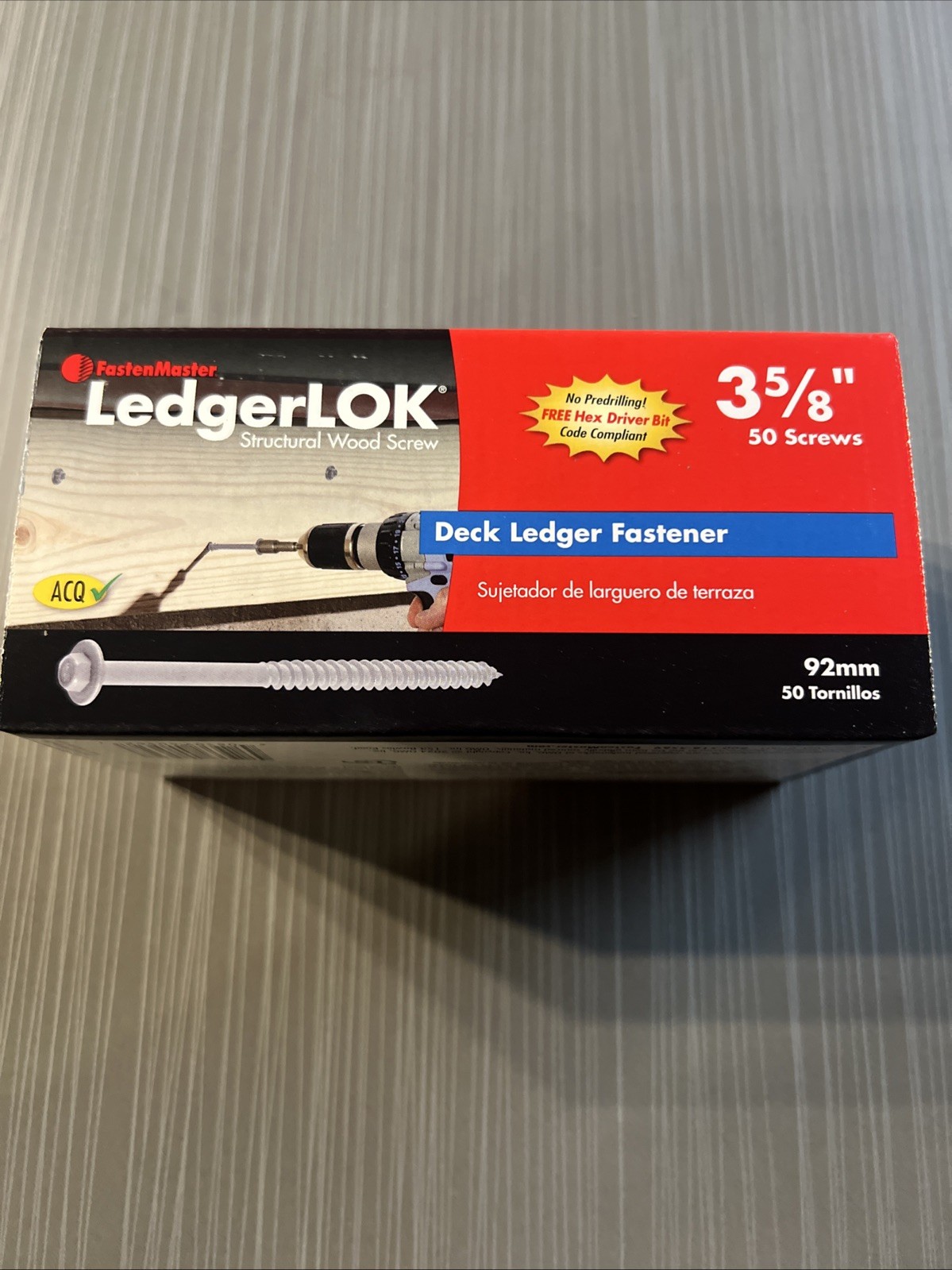 Ledgerlok 50pc 3-5/8″ Ledgerlok FMLL358-50 Fastenmaster Ledgerlok FMLL358-50