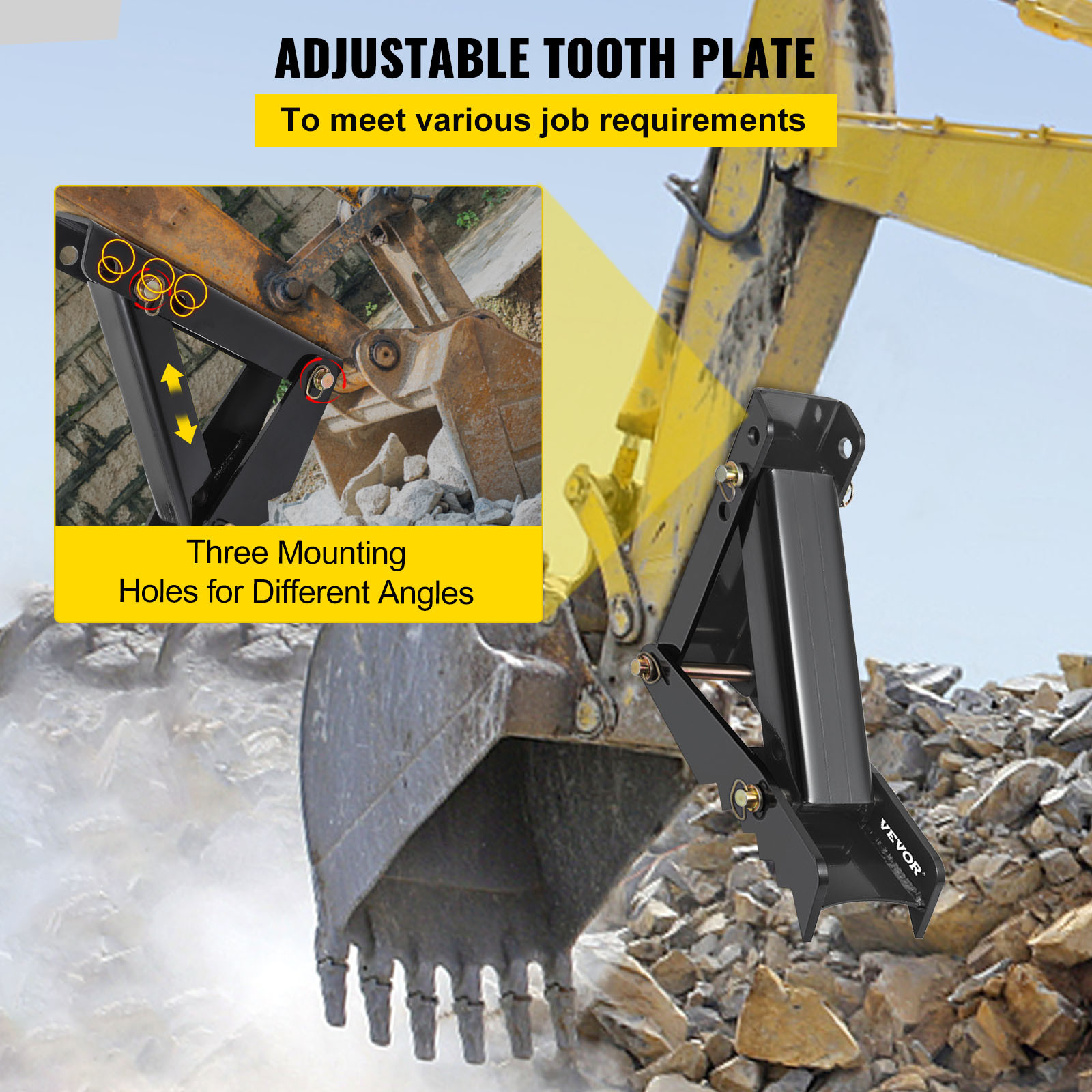 VEVOR 18 inch Backhoe Excavator Thumb Attachments Weld