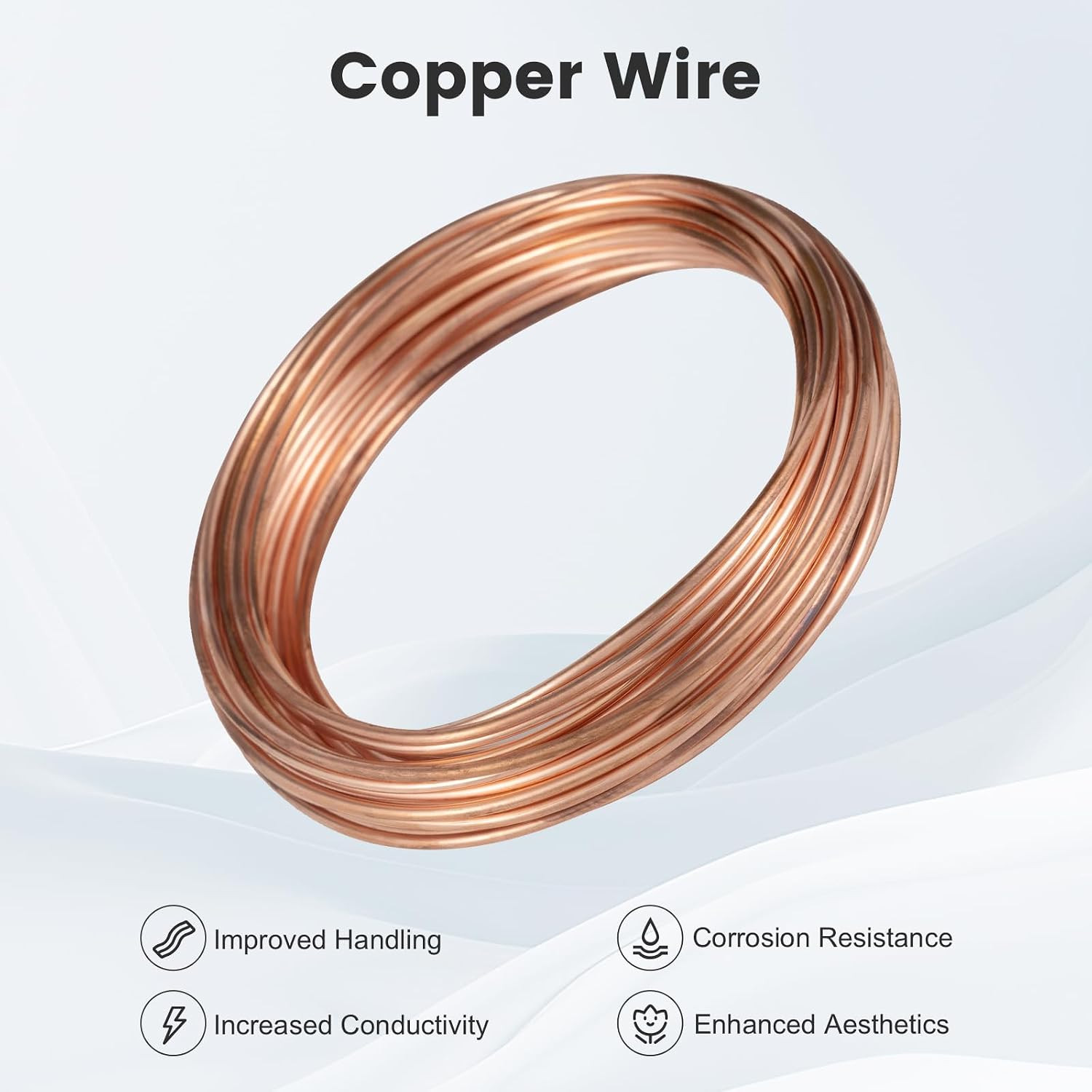 99.9% Solid Copper Wire 10 Gauge 1 Pound 30 Ft Spool Soft Copper Wire