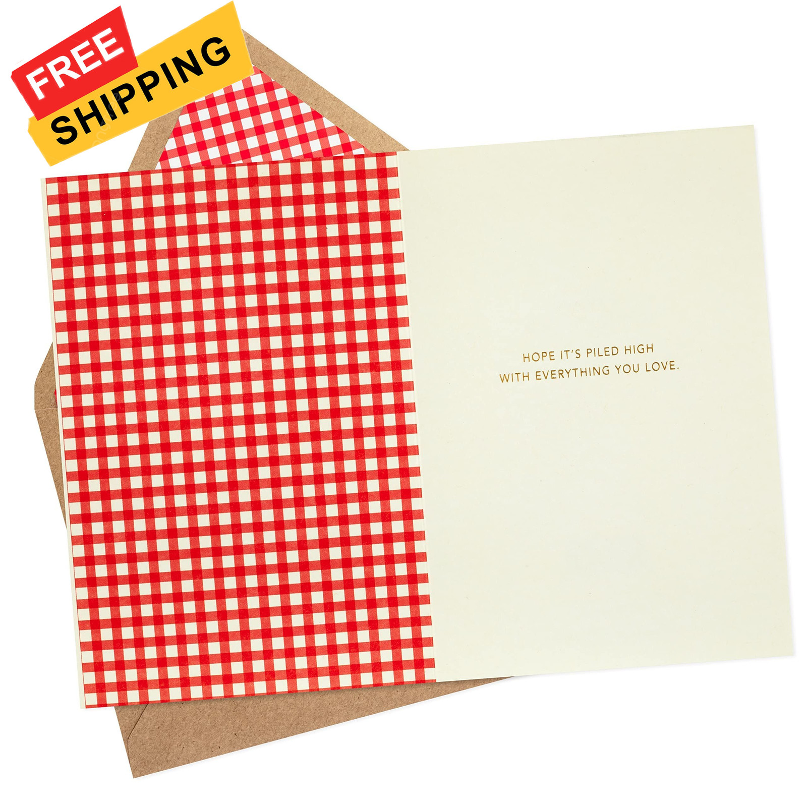 Hallmark Signature Birthday Card (Triple 5″ X 7.2″, Triple Cheeseburger