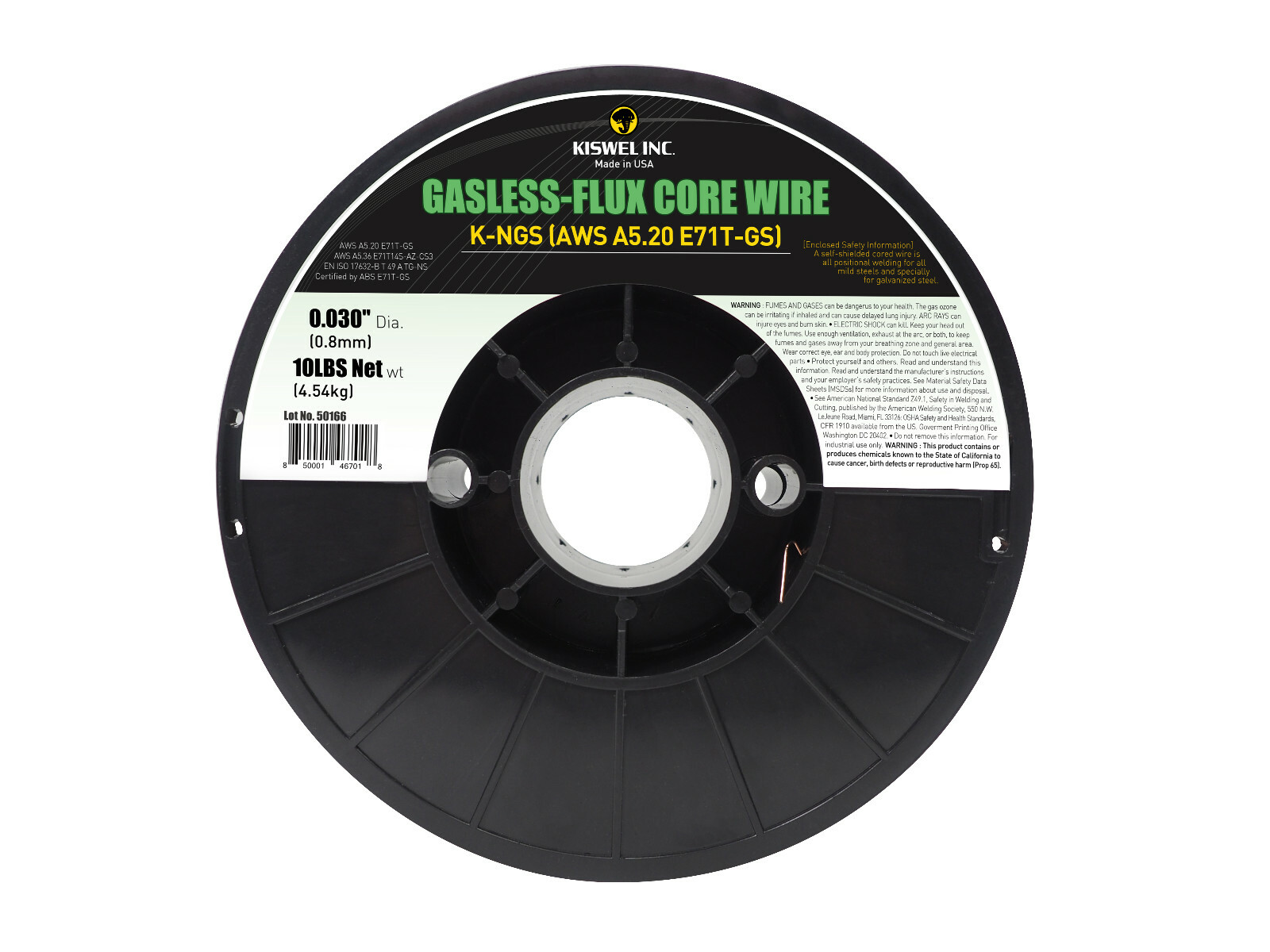 (Made In USA) E-71TGS 0.030in. Dia 10lb Gasless-Flux Core Wire Welding Wire