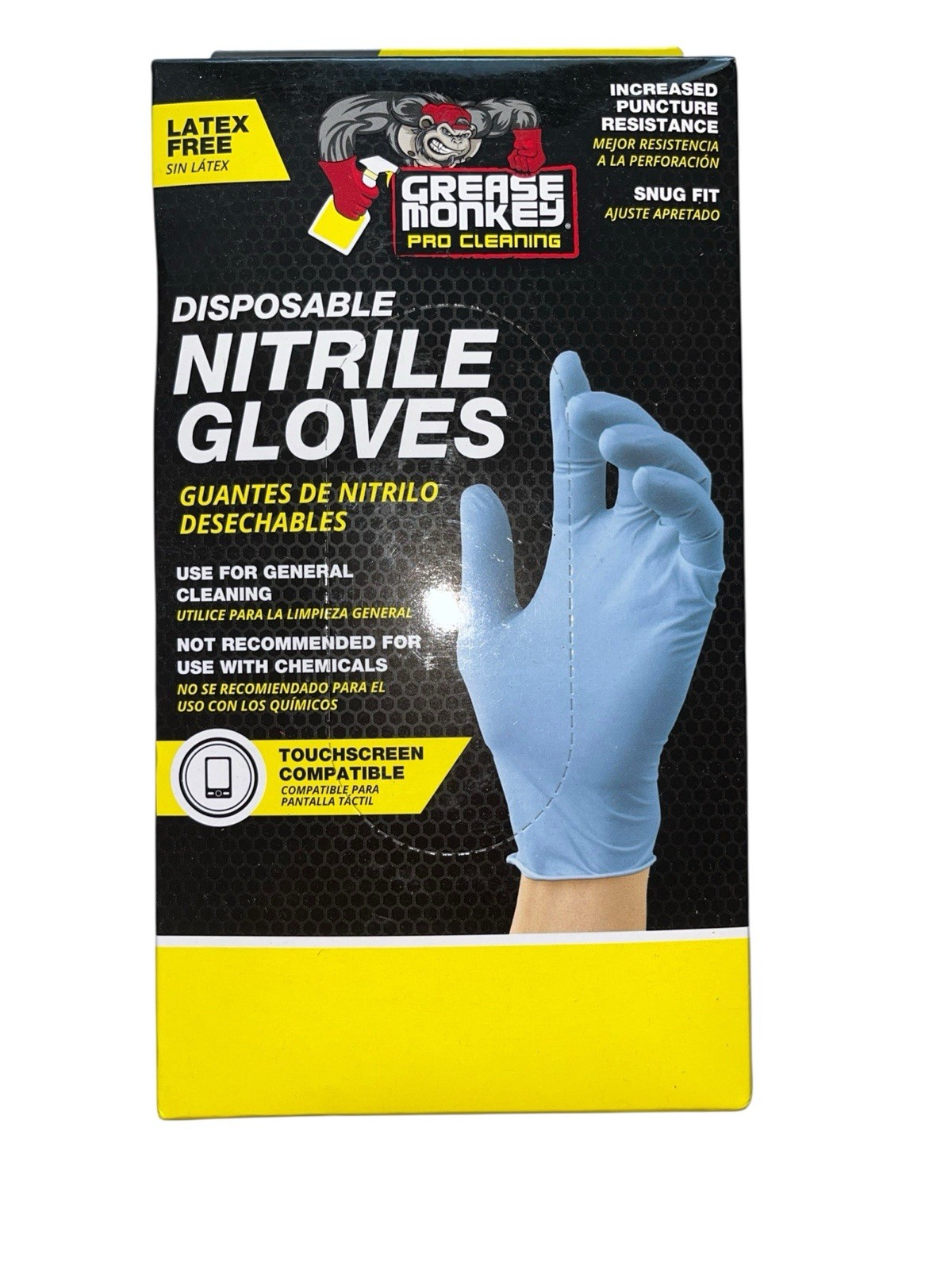 Grease Monkey Pro Cleaning Latex Free Nitrile Gloves Box of 50 Gloves NEW