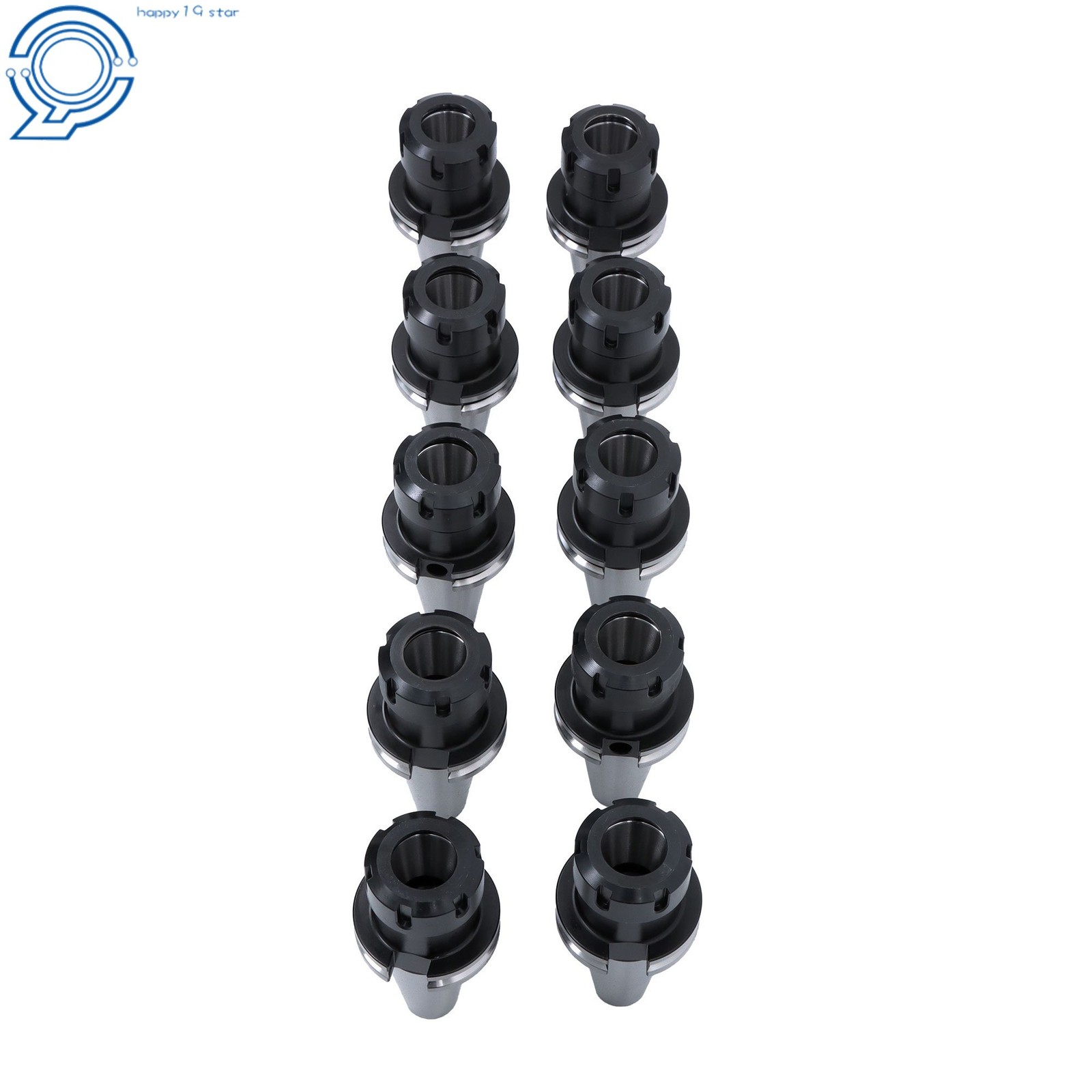 10pcs CAT40 ER32 70mm Collet Chuck 2.76″ CNC Mill Tool Holder Set